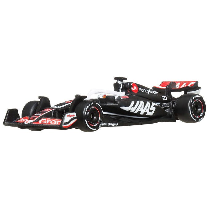 Hot Wheels auto da corsa Formula 1 Premium, scala 1:64, modello collezionabile, Real Riders, base espositiva, multicolore, HRV11