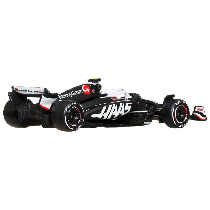 Hot Wheels auto da corsa Formula 1 Premium, scala 1:64, modello collezionabile, Real Riders, base espositiva, multicolore, HRV11
