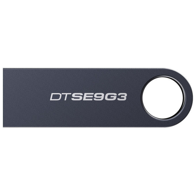 Kingston chiavetta usb 256 gb, DataTraveler SE9 G3, USB 3.2 Gen 1, 220 MB-s lettura, 100 MB-s scrittura, corpo in metallo, nichel scuro