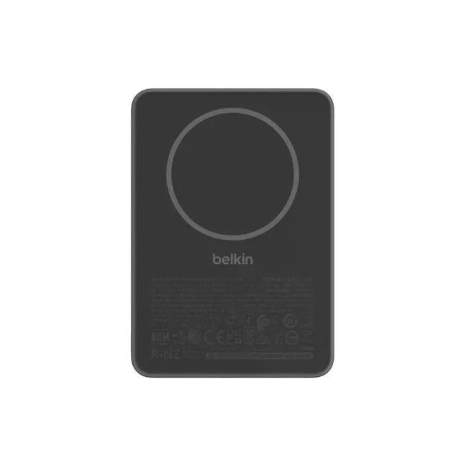 Celly power bank wireless MagSafe, 3000 mAh, ricarica 5W, ultra sottile, USB-C, compatibile Android, colore nero