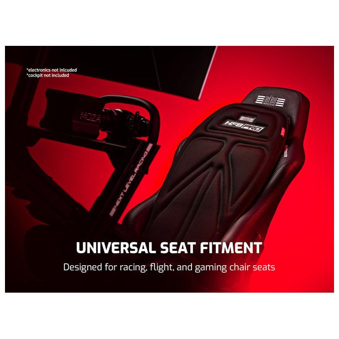 Next Level Racing HF8 Pro, tappetino gaming con feedback aptico, 8 motori, compatibile cockpit corsa e volo, NLR-G006