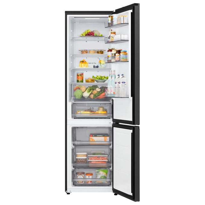 LG frigorifero combinato Total No Frost, GBBSJ20DEP, 375 L, 203 cm, classe D, 60 cm, nero