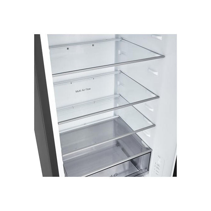 LG frigorifero combinato Total No Frost, GBBSJ20DEP, 375 L, 203 cm, classe D, 60 cm, nero