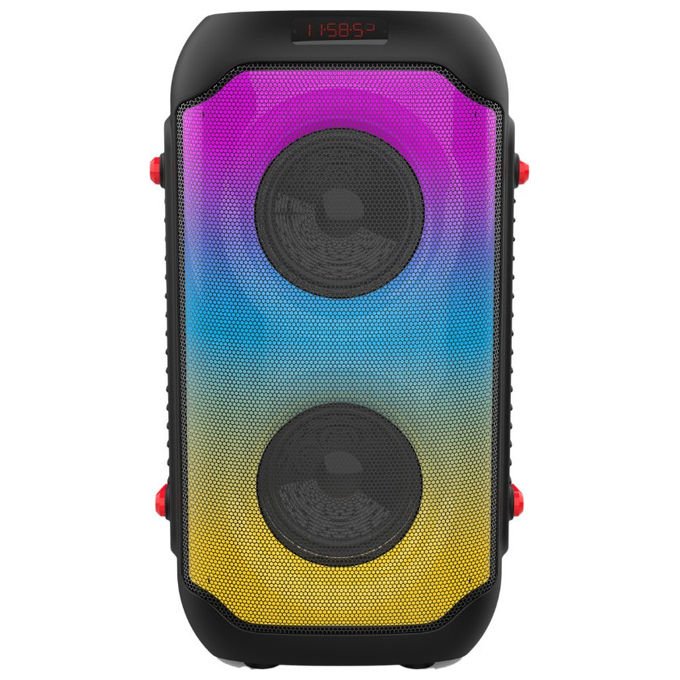 Akai AKBT990 cassa bluetooth party speaker, 4 pollici, microfono incluso, batteria ricaricabile, bluetooth 5.0