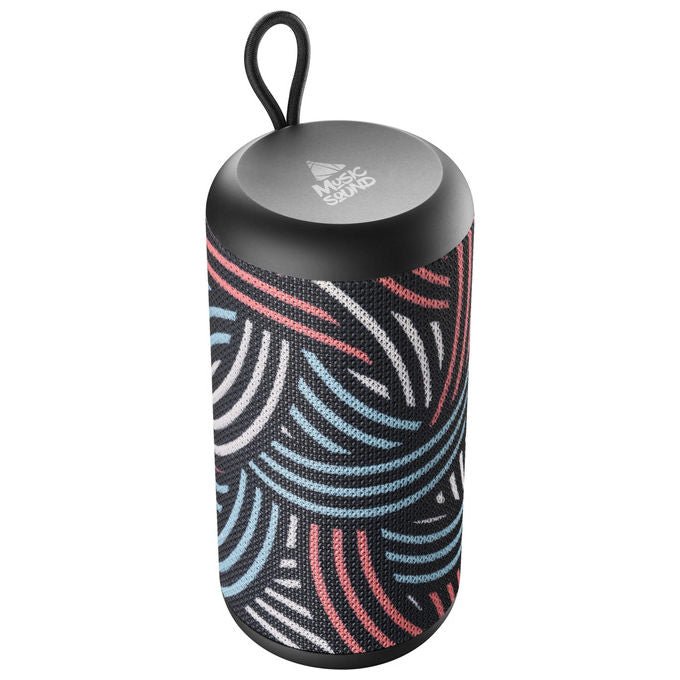 Music Sound cassa Bluetooth verticale, 5W RMS, Bluetooth 5.0, design cubo, micro SD, portatile, multicolore, BTSPKMSVERTICAL5