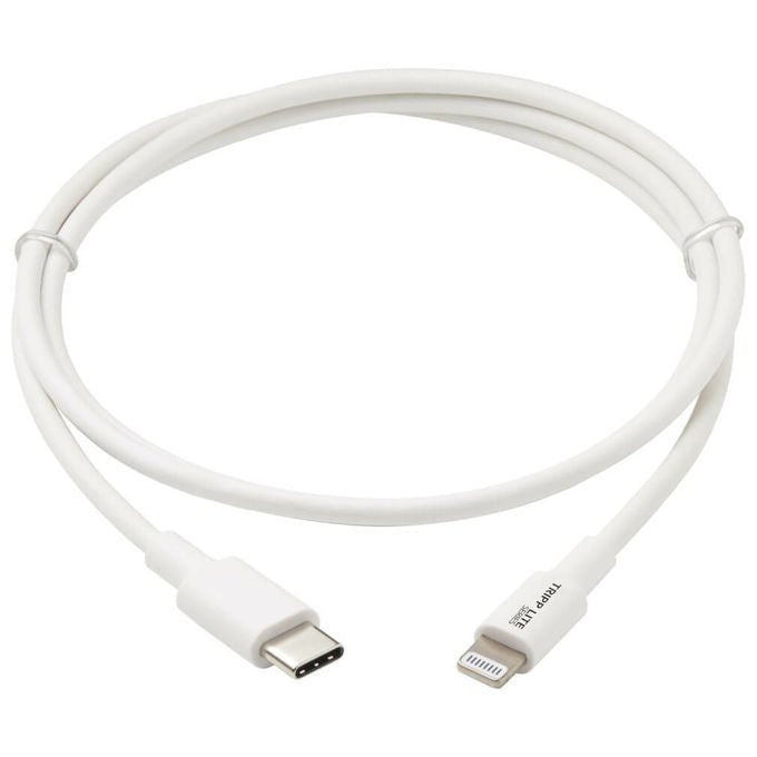 Tripp Lite cavo da Lightning a USB-C, certificato MFi, 0,9 m, USB 2.0, 480 Mbps, ricarica e sincronizzazione, bianco