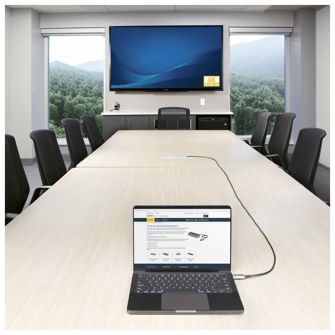 StarTech.com cavo ottico attivo ibrido HDMI 2.1 AOC 9,1m, 8K 60Hz, 4K 120Hz, 48Gbps, classe plenum CMP, eARC, HDR10+, nero