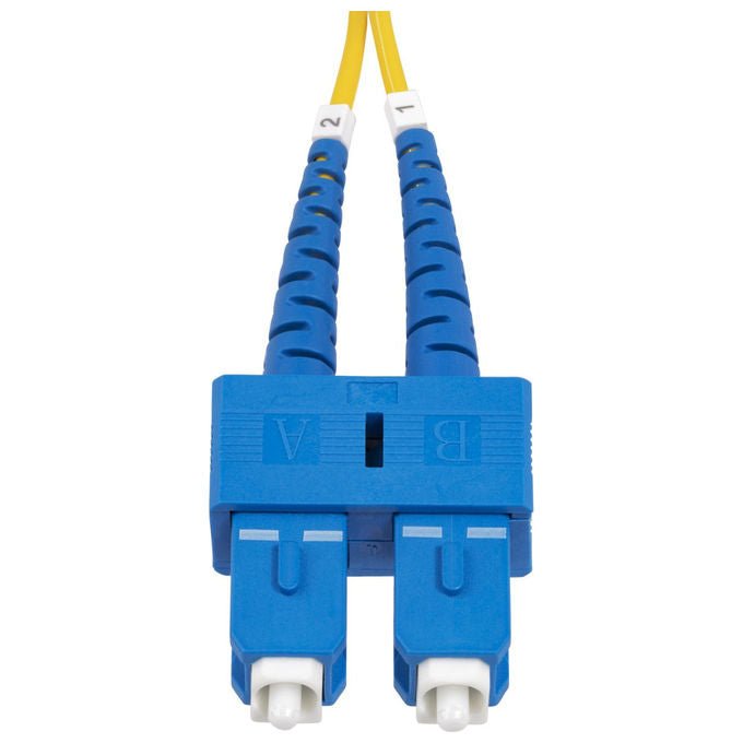 StarTech.com cavo patch fibra ottica monomodale OS2, SC a SC UPC duplex, 10 m, 9-125µm, 100G, LSZH, giallo