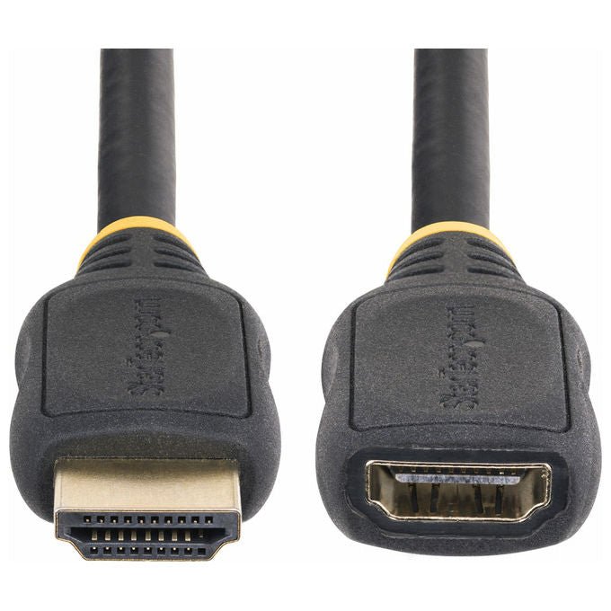 StarTech.com cavo prolunga HDMI 2.0 da 2m, 4K 60Hz, maschio femmina, alta velocita' 18Gbps, HDR10, ARC, connettori placcati oro, nero
