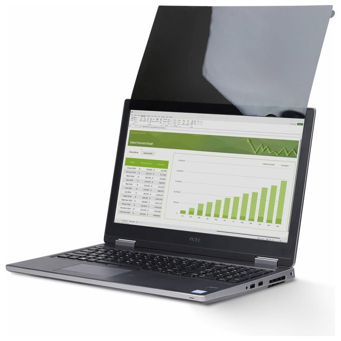 StarTech.com filtro privacy touch 12,1'' 16:10, antiriflesso, flip-up, riduzione luce blu 51%, compatibile touch screen, laptop