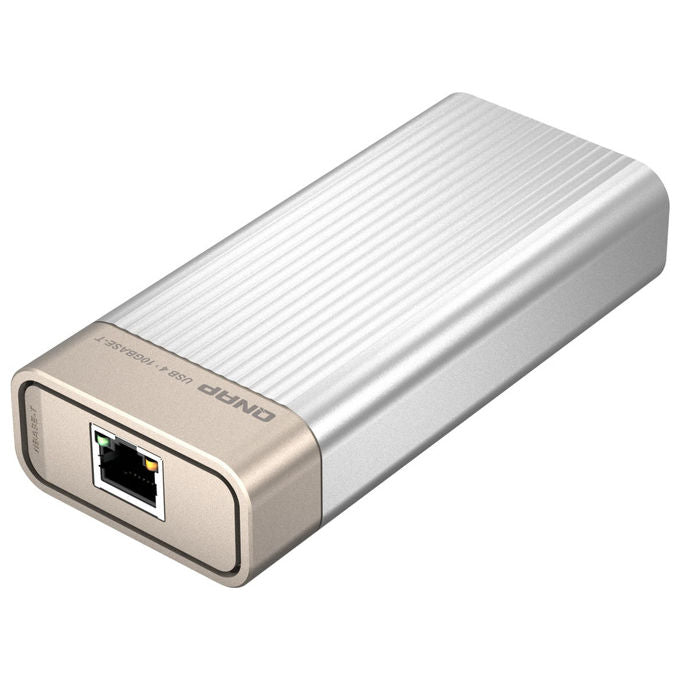 QNAP adattatore di rete USB 4 Type-C a 10GBASE-T, QNA-UC10G1T, 10Gbps, RJ-45, compatibile Windows macOS Linux