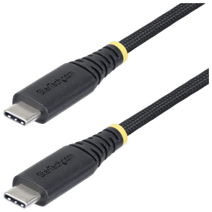 StarTech.com cavo USB-C 240W, 1 m, Power Delivery 3.1 EPR, 5A, rivestimento silicone e nylon intrecciato, USB 2.0, nero