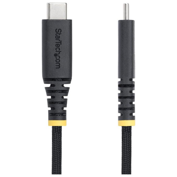 StarTech.com cavo USB-C 240W, 1 m, Power Delivery 3.1 EPR, 5A, rivestimento silicone e nylon intrecciato, USB 2.0, nero
