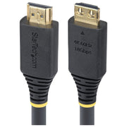 StarTech.com cavo HDMI 2.0 ad alta velocita' 6,1m, connettori a scatto, 4K 60Hz, 1440p 144Hz, HDR10, ARC, 18Gbps, TPE, nero
