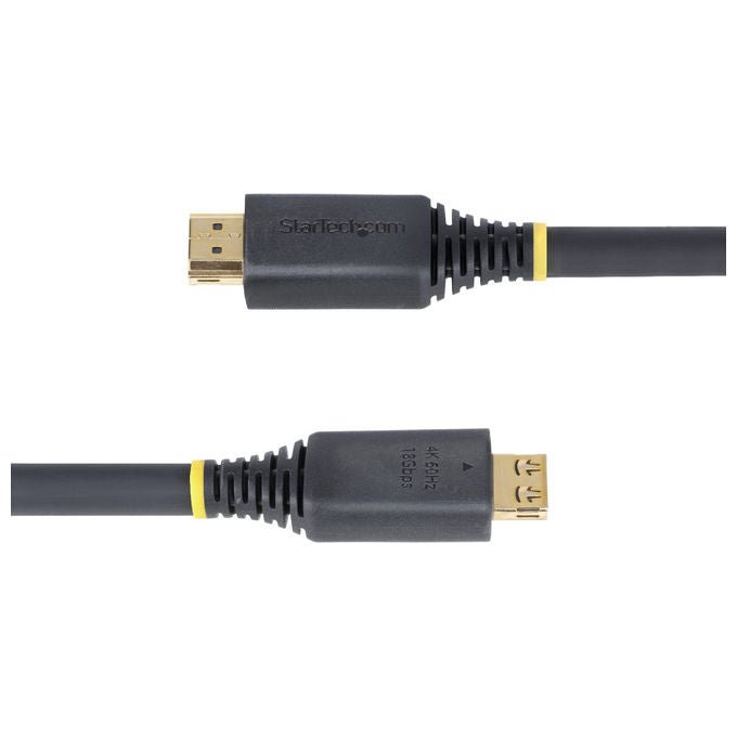 StarTech.com cavo HDMI 2.0 ad alta velocita' 6,1m, connettori a scatto, 4K 60Hz, 1440p 144Hz, HDR10, ARC, 18Gbps, TPE, nero