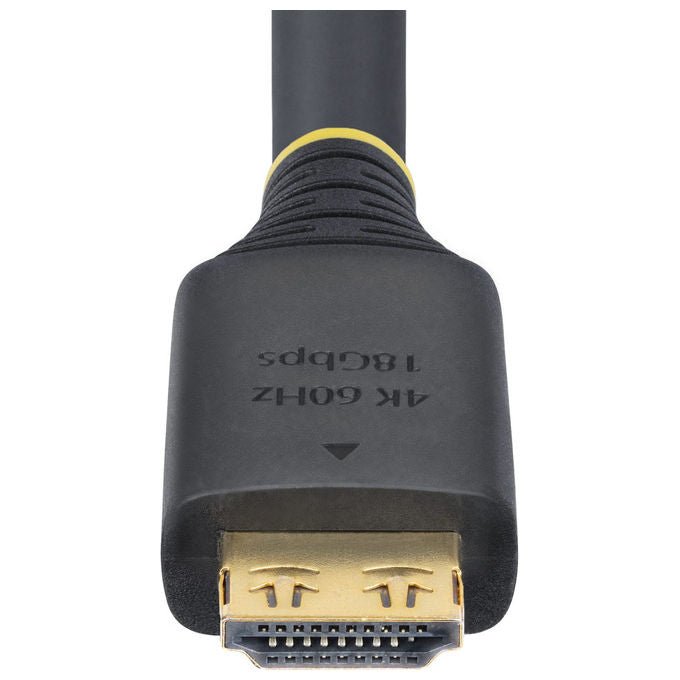StarTech.com cavo HDMI 2.0 ad alta velocita' 6,1m, connettori a scatto, 4K 60Hz, 1440p 144Hz, HDR10, ARC, 18Gbps, TPE, nero