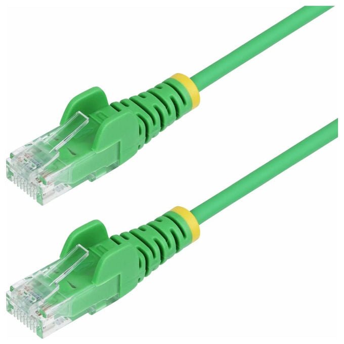 StarTech cavo ethernet Cat6 slim verde 50 cm, RJ45 antigroviglio, UTP 28AWG, LSZH, Gigabit, PoE++