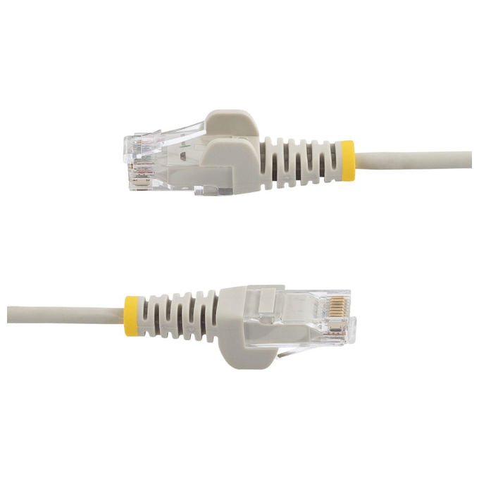 StarTech.com cavo ethernet Cat6 slim 5m grigio, patch UTP RJ45 antigroviglio, rame puro 28AWG, LSZH, Gigabit, PoE++