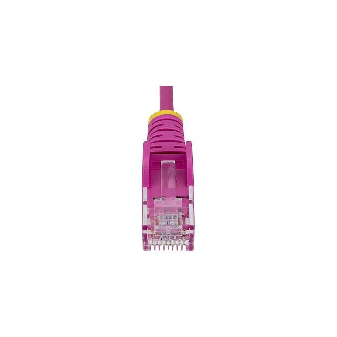 StarTech cavo ethernet Cat6 slim rosa 7m, patch UTP RJ45 snagless, rame 28AWG, LSZH, PoE++ 90W, 1 Gbps, 250MHz
