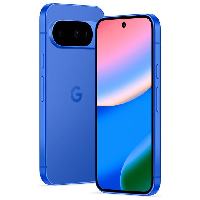 Google Pixel 10, smartphone 5G, display OLED 6.3'', tripla fotocamera 48 MP, 12 GB RAM, 256 GB, Android 16, blu indaco