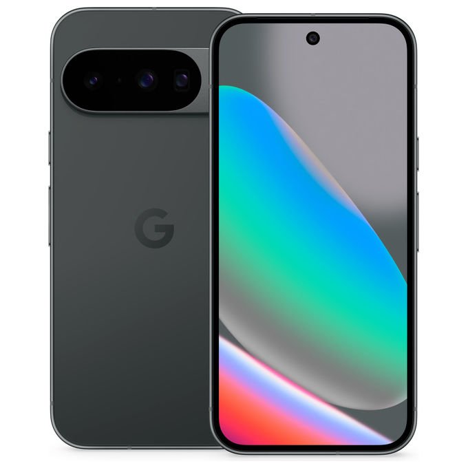 Google Pixel 10 smartphone, 6.3'' OLED 120Hz, tripla fotocamera 48 MP, 12 GB RAM, 256 GB, 5G, Android 16, Nero ossidiana