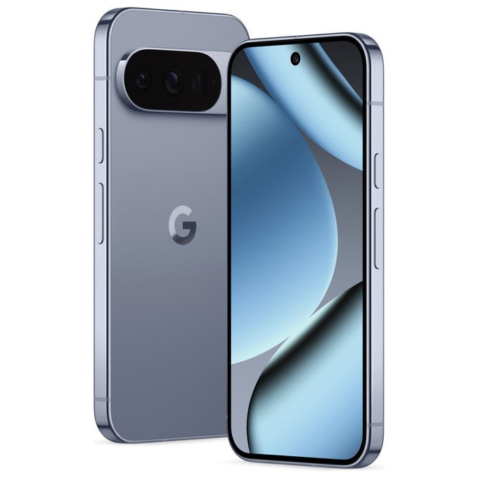Google Pixel 10 Pro, smartphone 5G, display OLED 6.3'', tripla fotocamera 50 MP, 16 GB RAM, 256 GB, Android 16, Grigio Argento
