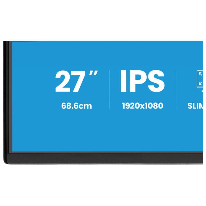 Iiyama ProLite XB2792HSU-B1 monitor 27 pollici, IPS Full HD, 120 Hz, 3 ms, hub USB 3.2, altoparlanti integrati, regolabile in altezza, nero