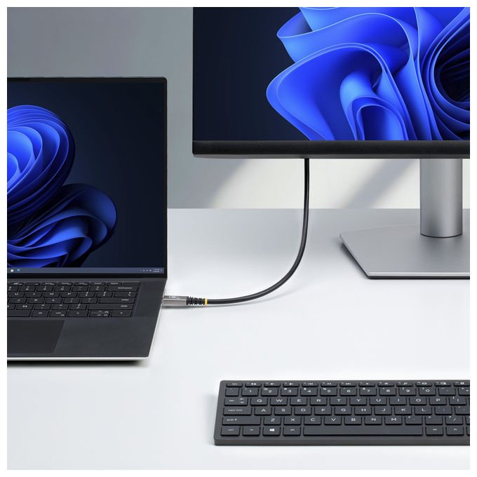 StarTech.com cavo USB4 USB-C 3m, 20 Gbps, Power Delivery 60w, DisplayPort 2.1, 4K 120Hz, certificato USB-IF, guaina TPE, nero