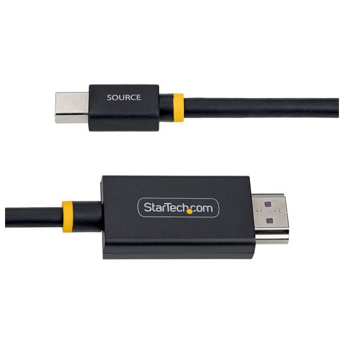 StarTech.com cavo adattatore attivo Mini DisplayPort a HDMI 2.0, 4K 60Hz, 1 m, DisplayPort 1.4, audio 7.1, nero