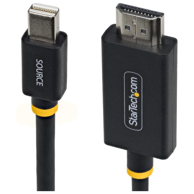 StarTech.com cavo adattatore Mini DisplayPort a HDMI, 2 m, 4K 60Hz, convertitore video attivo, HDMI 2.0, HBR3, HDCP 2.3, audio 7.1