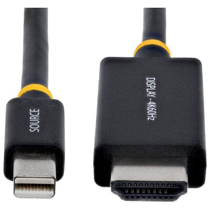 StarTech.com cavo adattatore Mini DisplayPort a HDMI, 2 m, 4K 60Hz, convertitore video attivo, HDMI 2.0, HBR3, HDCP 2.3, audio 7.1