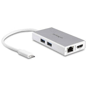 StarTech adattatore multiporta USB-C, HDMI 4K 60Hz, ricarica PD 140W, hub USB 5Gbps, bianco