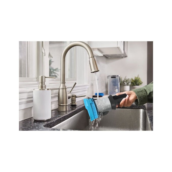 BLACK+DECKER aspirapolvere a scopa senza fili BSV520BRB-QW, 18V, tecnologia ciclonica, luci LED, 55 min autonomia, blu