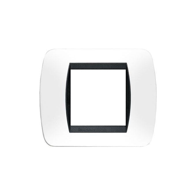 Bticino placca elettrica modulare 2x2 moduli, compatibile International e Living Light, rame, Ecl2974rm