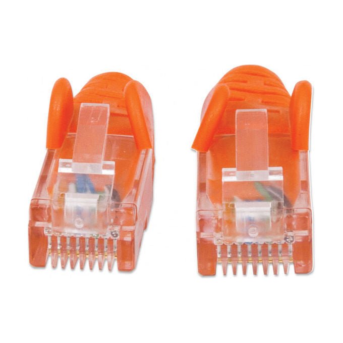 Hikvision cavo patch Cat6 U-UTP, 2 metri, connettori RJ45 placcati oro, conduttore rame 24AWG, guaina PVC arancione
