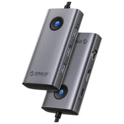 ADJ Progetti docking station USB-C multiport 6 in 1, 2 porte USB 3.0, 1 porta HDMI, 1 porta RJ45, Power Delivery