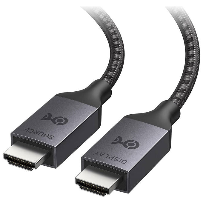 Roline Value cavo HDMI 2.1 ultra high speed 8K, 1 metro, connettori dorati, supporto HDR, ethernet, ARC, 3D, maschio maschio, nero