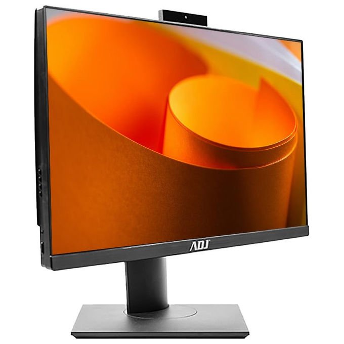 ADJ pc all in one business 23,8 pollici, Intel Core i7-13620H, 16GB RAM, 1TB SSD M.2, Windows 11 Pro, WiFi, Pivot, nero
