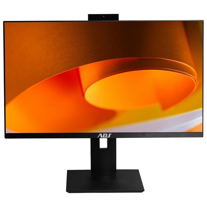 Adj pc all in one 27'' business, Intel Core i5-12450H, 8GB DDR4, 500GB SSD, Windows 11 Pro, Full HD, Wi-Fi, webcam 5MP, nero