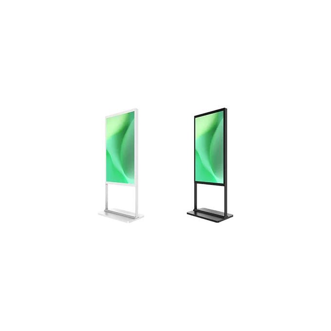 ADJ totem freestanding singola faccia, modello Vela Print 2255, movimento tilt flip, digital signage, bianco