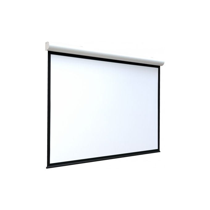 Provis schermo di proiezione motorizzato Power, 230x130 cm, 104 pollici, 16:9, telo bianco ottico, con bordi, drop 40 cm