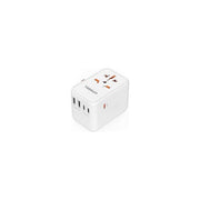 Energizer adattatore da viaggio internazionale, 45W, 2 porte USB-C, 1 porta USB-A, ricarica multipla, bianco
