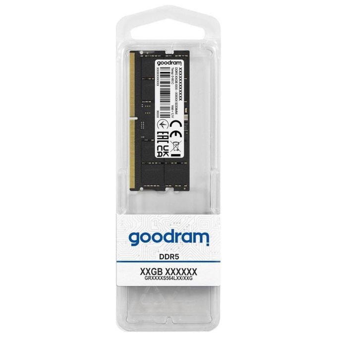 Goodram memoria ram DDR5 32GB SO-DIMM, 5600MHz, CL46, 262 pin, per notebook, GR5600S564L46-32G