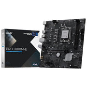 MSI scheda madre PRO H810M-E, mATX, Intel LGA1851, DDR5 6400 MT-s, PCIe 5.0 x16, M.2 Gen4, 2.5G LAN