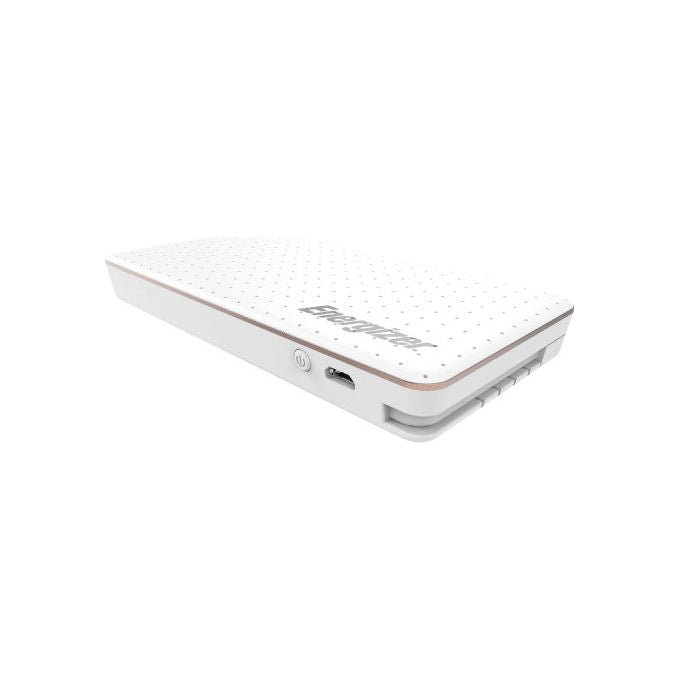 Energizer powerbank 10000 mAh, Quick Charge 3.0, USB-C, uscita USB-A, XP10002CQ, bianco