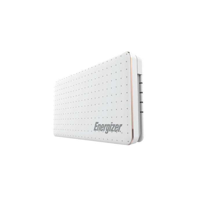 Energizer powerbank 10000 mAh, Quick Charge 3.0, USB-C, uscita USB-A, XP10002CQ, bianco