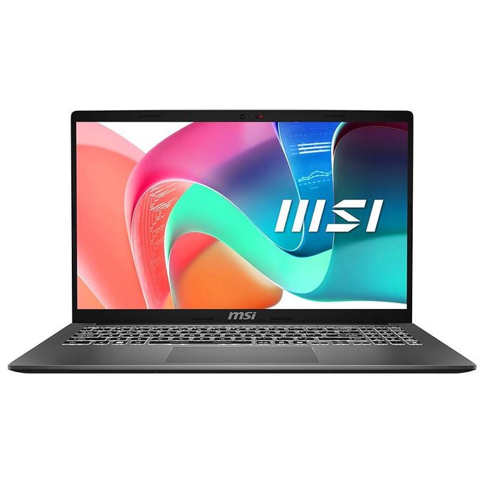 MSI Modern 15 notebook, 15,6 pollici, Intel Core 7 150U, 16GB RAM, SSD 512GB, tastiera retroilluminata
