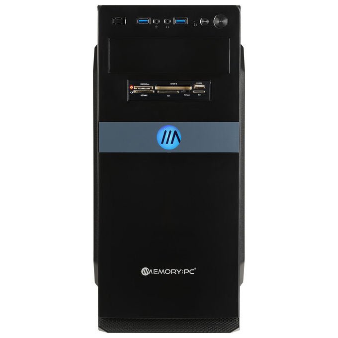 ADJ pc desktop, Intel Ultra 5-225, 16 GB DDR5, SSD 512 GB M.2, scheda madre H810, senza sistema operativo, USB Type-C, case Flexy 8LT