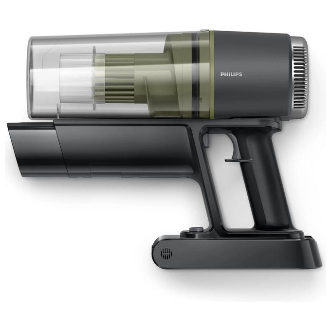 Philips aspirapolvere senza filo Serie 3000 XC3033-01, autonomia 60 min, tecnologia PowerCyclone, senza sacchetto, spazzola LED, nero verde