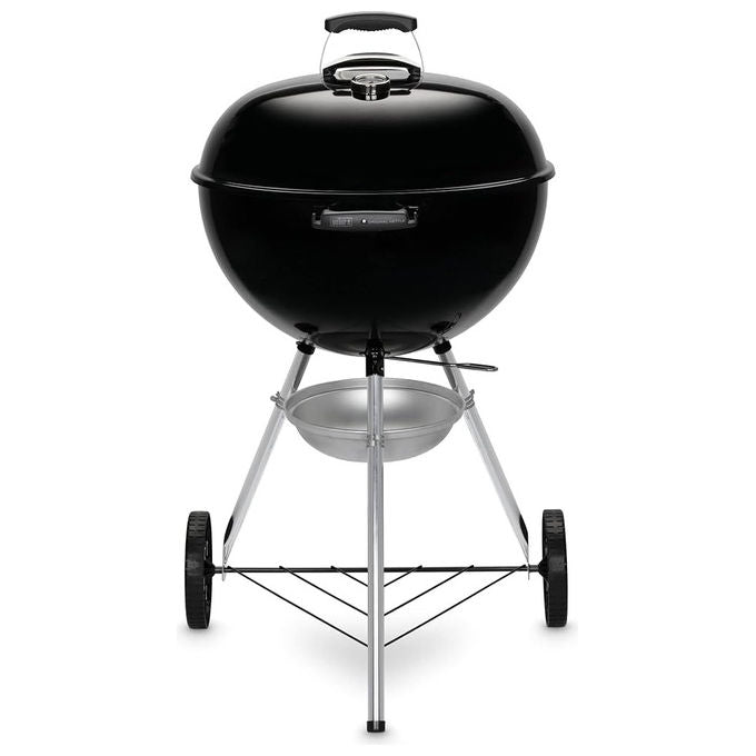 Weber barbecue a carbone Original Kettle E-5710, diametro 57 cm, sistema One-Touch, termometro integrato, acciaio smaltato a porcellana, nero